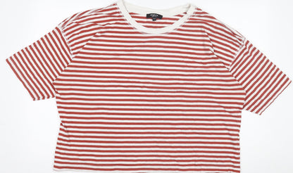 Womens UK Size 20 Simply Be Red Basic T-Shirt