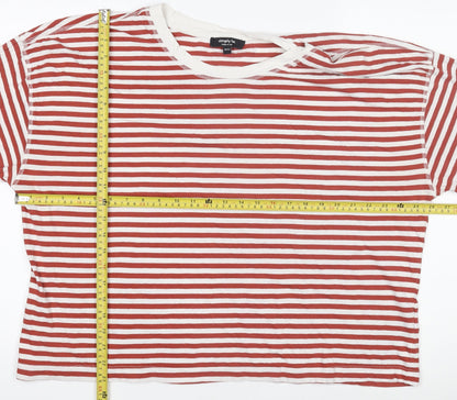 Womens UK Size 20 Simply Be Red Basic T-Shirt