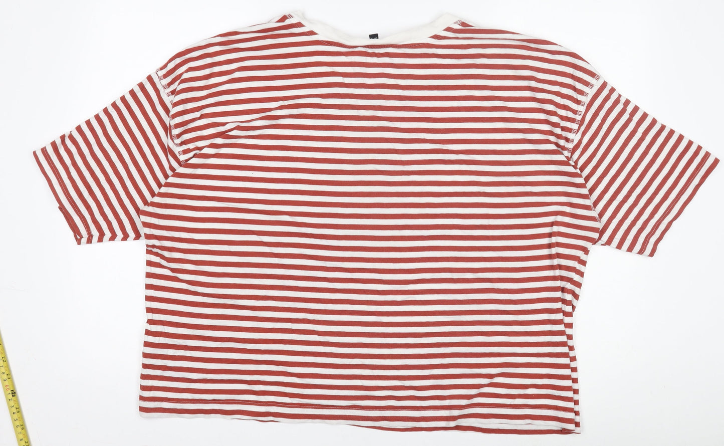 Womens UK Size 20 Simply Be Red Basic T-Shirt