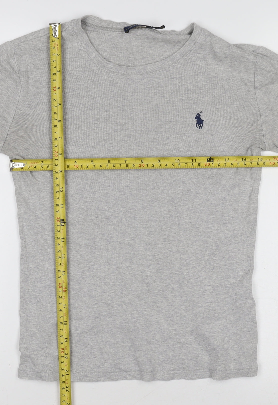 Boys UK Size S Ralph Lauren Grey Basic T-Shirt