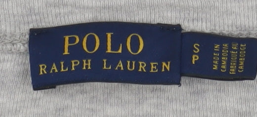 Boys UK Size S Ralph Lauren Grey Basic T-Shirt