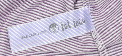 Girls UK Size 8-9 Years Fat Face Purple Basic T-Shirt