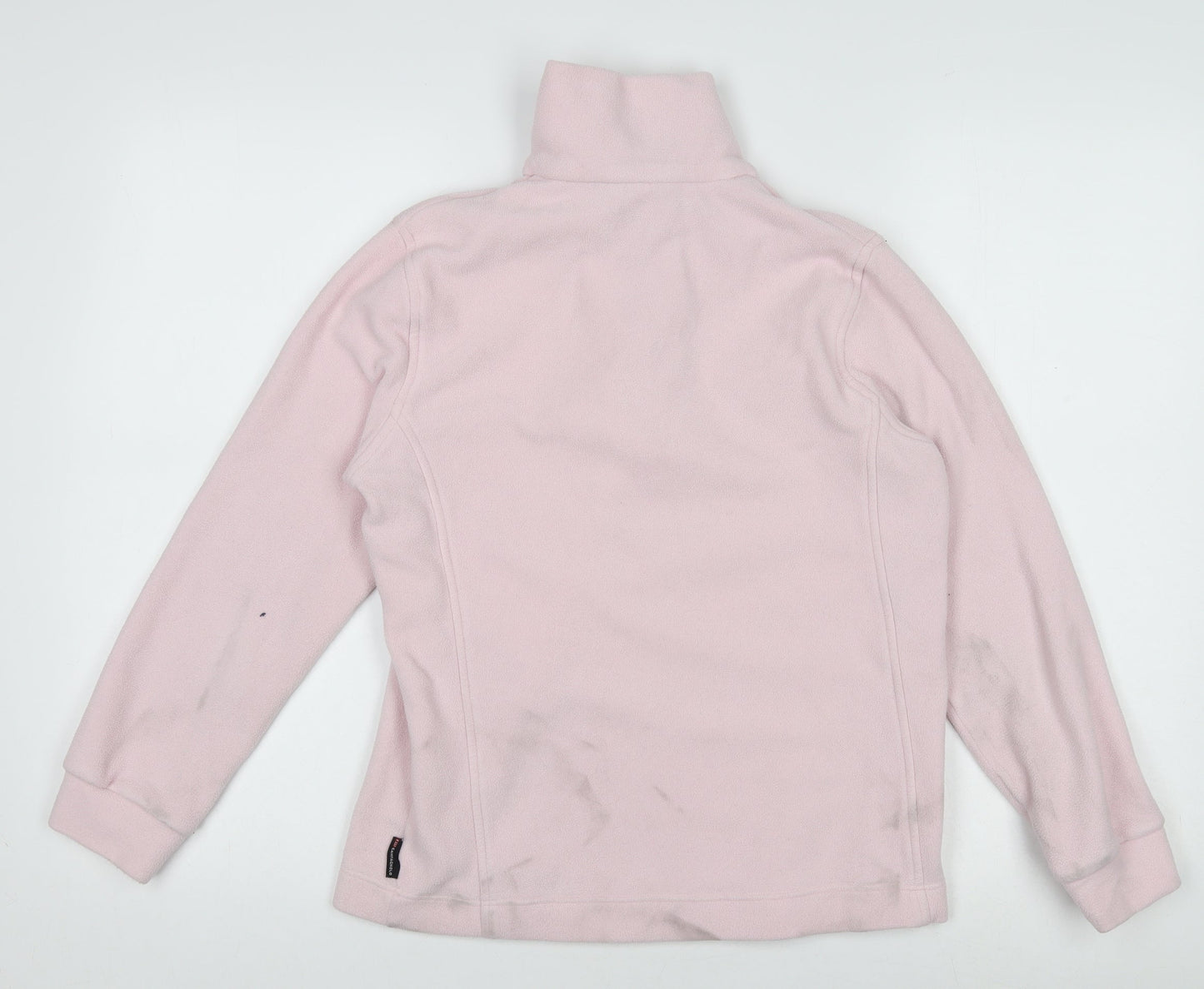F.lli Campagnolo Girls Pink Fleece 1/4 Zip Sweatshirt S