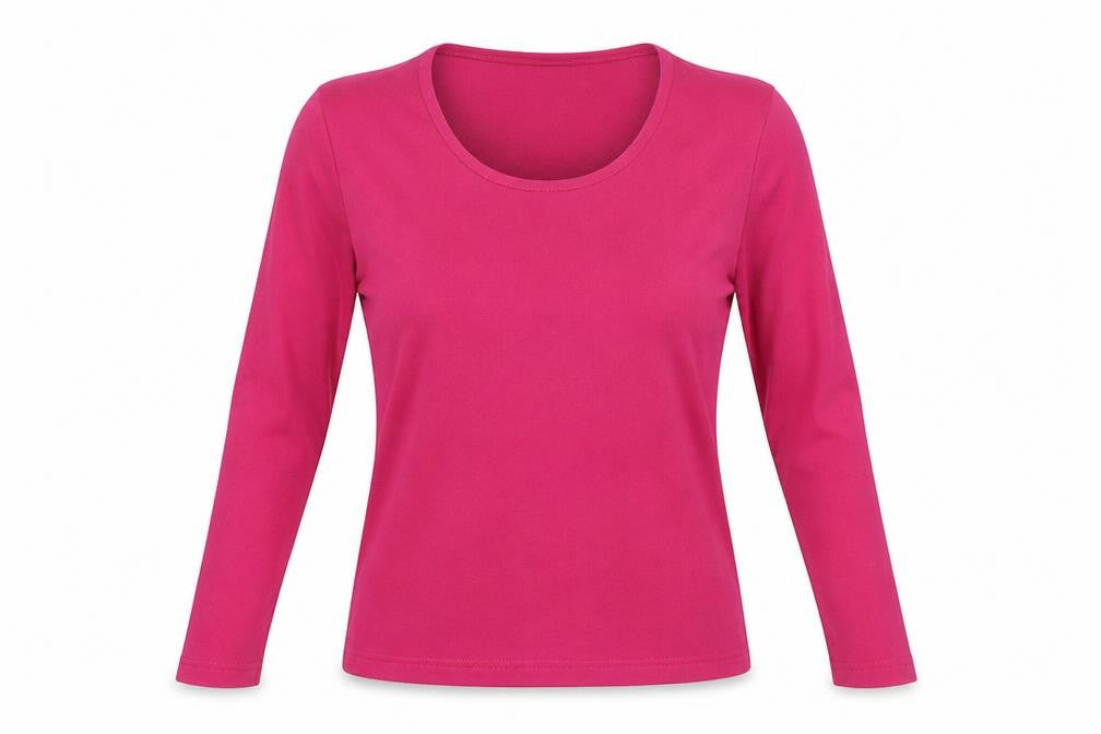 Womens UK Size 10 Viz-A-Viz Pink Basic T-Shirt