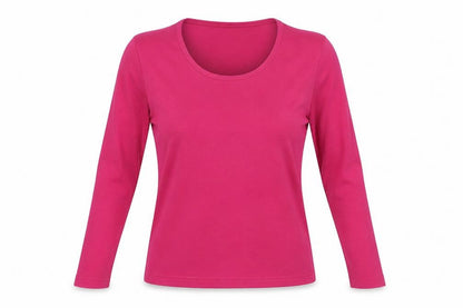 Womens UK Size 10 Viz-A-Viz Pink Basic T-Shirt