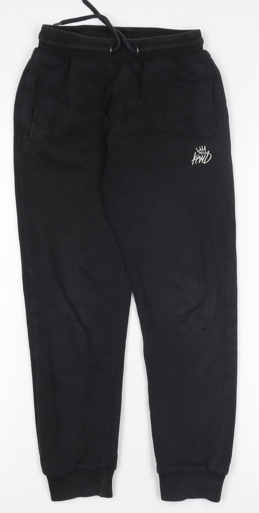 Kings Will Dream Boys Black Jogger Sweatpants S Regular Fit Fleece Trousers