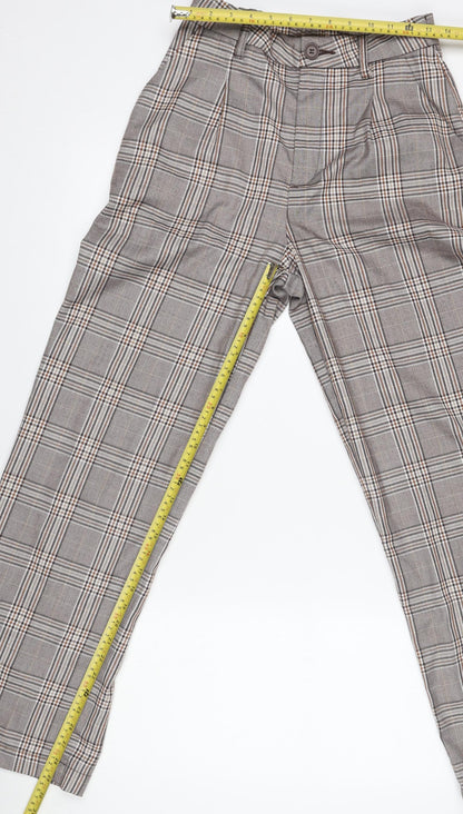 Womens UK Size 12 H&M Regular Fit Casual Business Grey Trousers