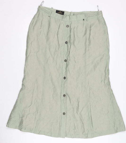 Womens UK Size 14 Eugen Klein A-Line Twill Skirt
