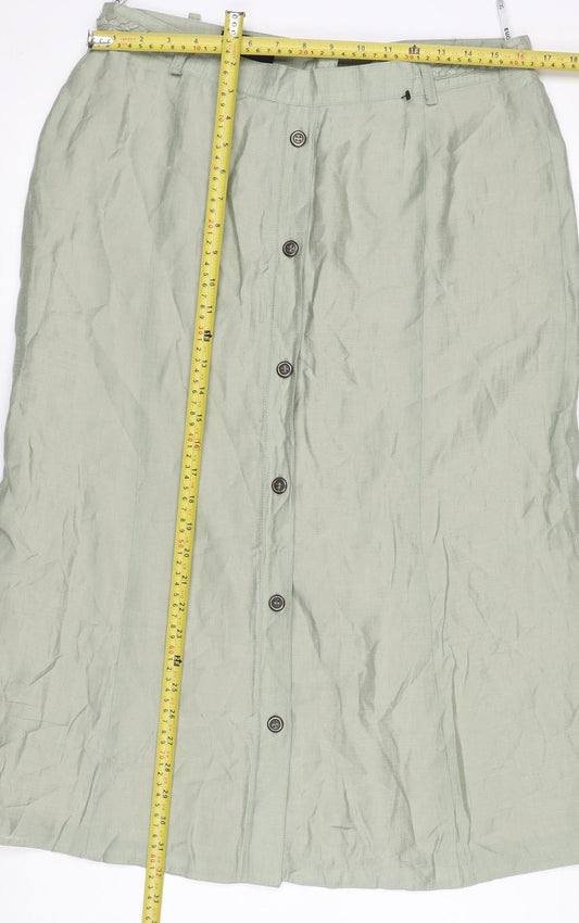 Womens UK Size 14 Eugen Klein A-Line Twill Skirt
