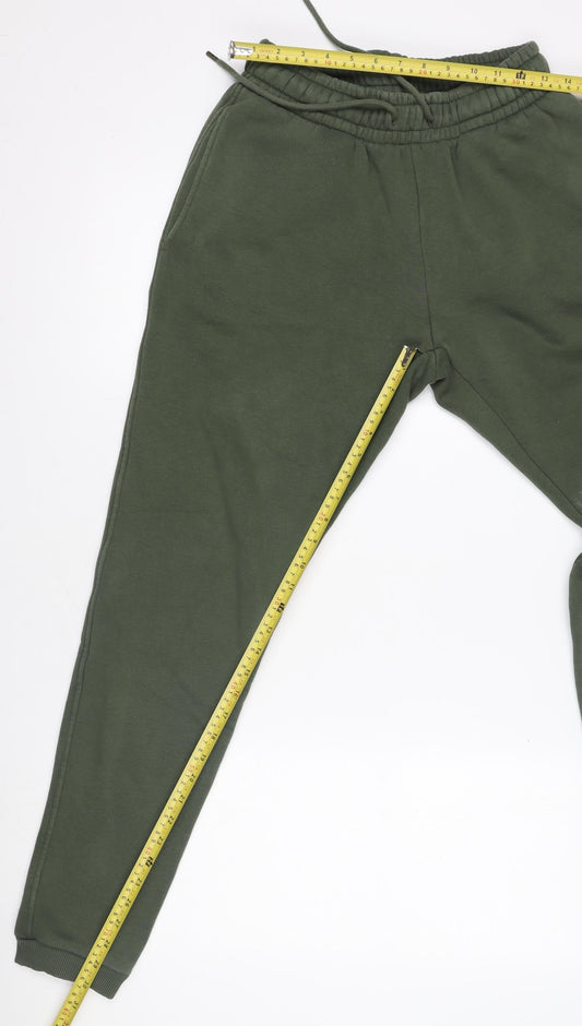 Benjart Green Men's Jogger Sweatpants M Regular Fit Fleece Trousers