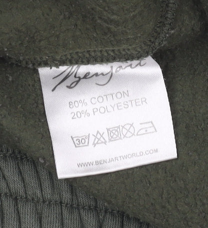 Benjart Green Men's Jogger Sweatpants M Regular Fit Fleece Trousers