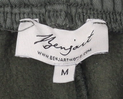 Benjart Green Men's Jogger Sweatpants M Regular Fit Fleece Trousers