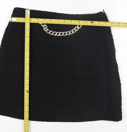 Womens UK Size 12 Mango Mini Tweed Skirt