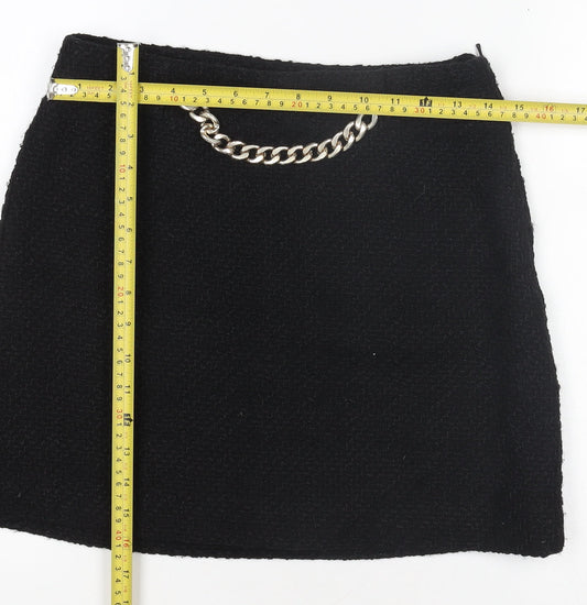 Womens UK Size 12 Mango Mini Tweed Skirt