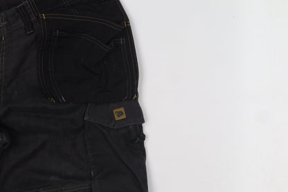 JCB Men's Black 36in Straight Workwear Reinforced Jeans