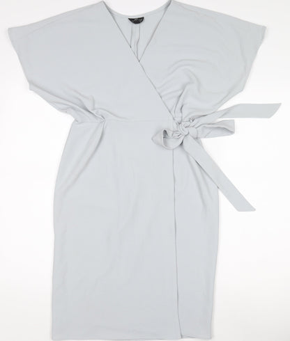 Womens UK Size 10 Topshop Wrap Dress