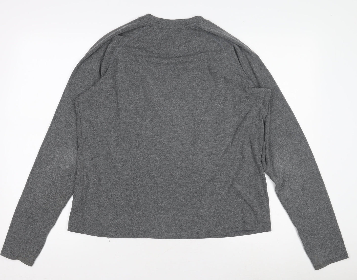 Uniqlo Men’s Grey Long Sleeve Crew Neck Activewear Top Size L