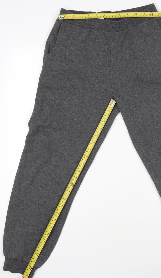 Champion Boys Grey Fleece Sweatpants Joggers L - Comfortable Sportswear