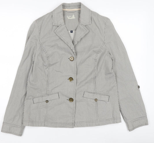Womens UK Size 10  Grey Basic Jacket
