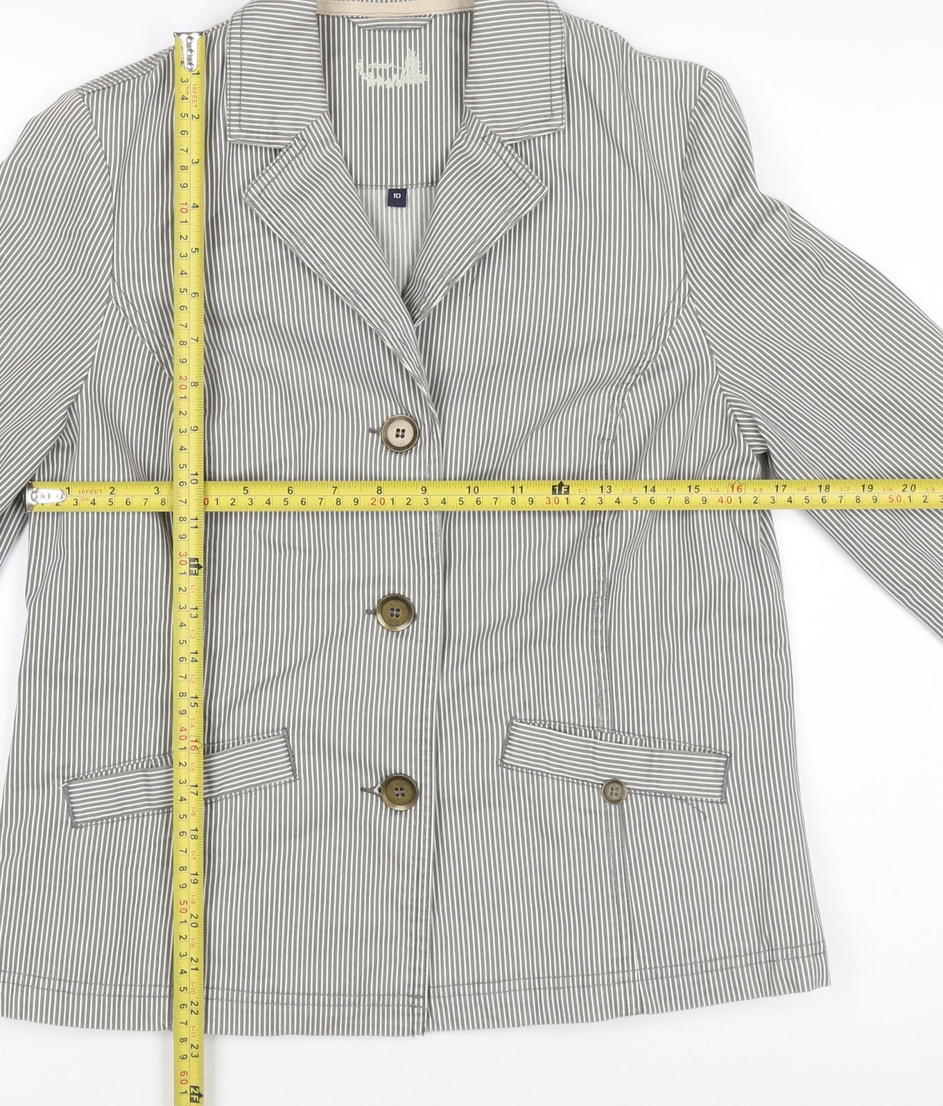 Womens UK Size 10  Grey Basic Jacket