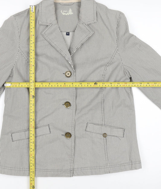 Womens UK Size 10  Grey Basic Jacket