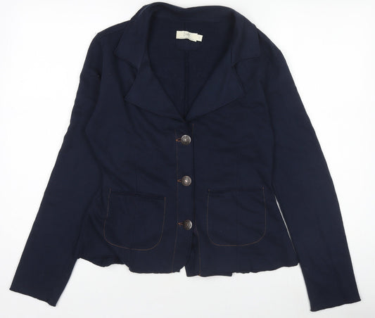 Womens UK Size S Isay Blue Basic Jacket