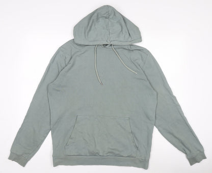Mens UK Size M ASOS Green Pullover Hoodie