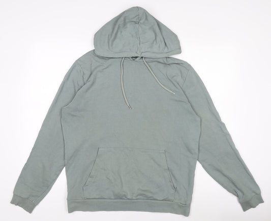 Mens UK Size M ASOS Green Pullover Hoodie