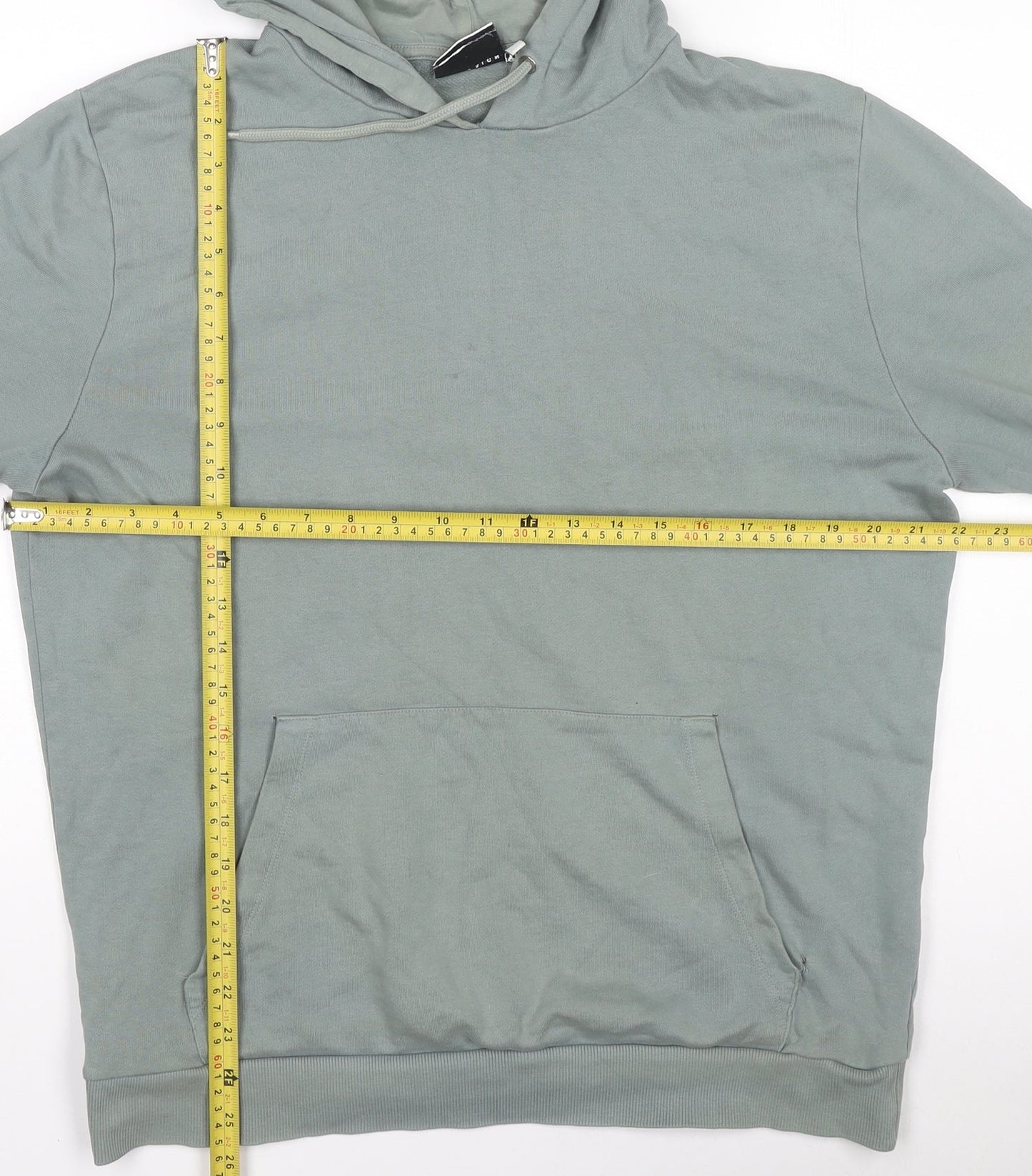 Mens UK Size M ASOS Green Pullover Hoodie