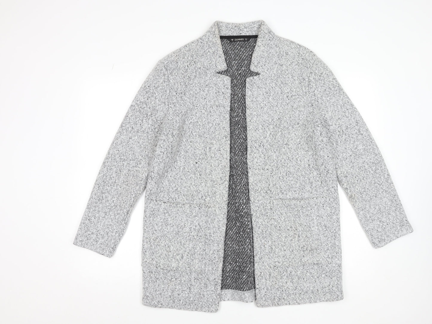 Womens UK Size S Dunnes Stores Grey Basic Jacket