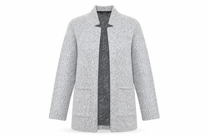 Dunnes Women’s Grey Tweed Coatigan Size S Regular