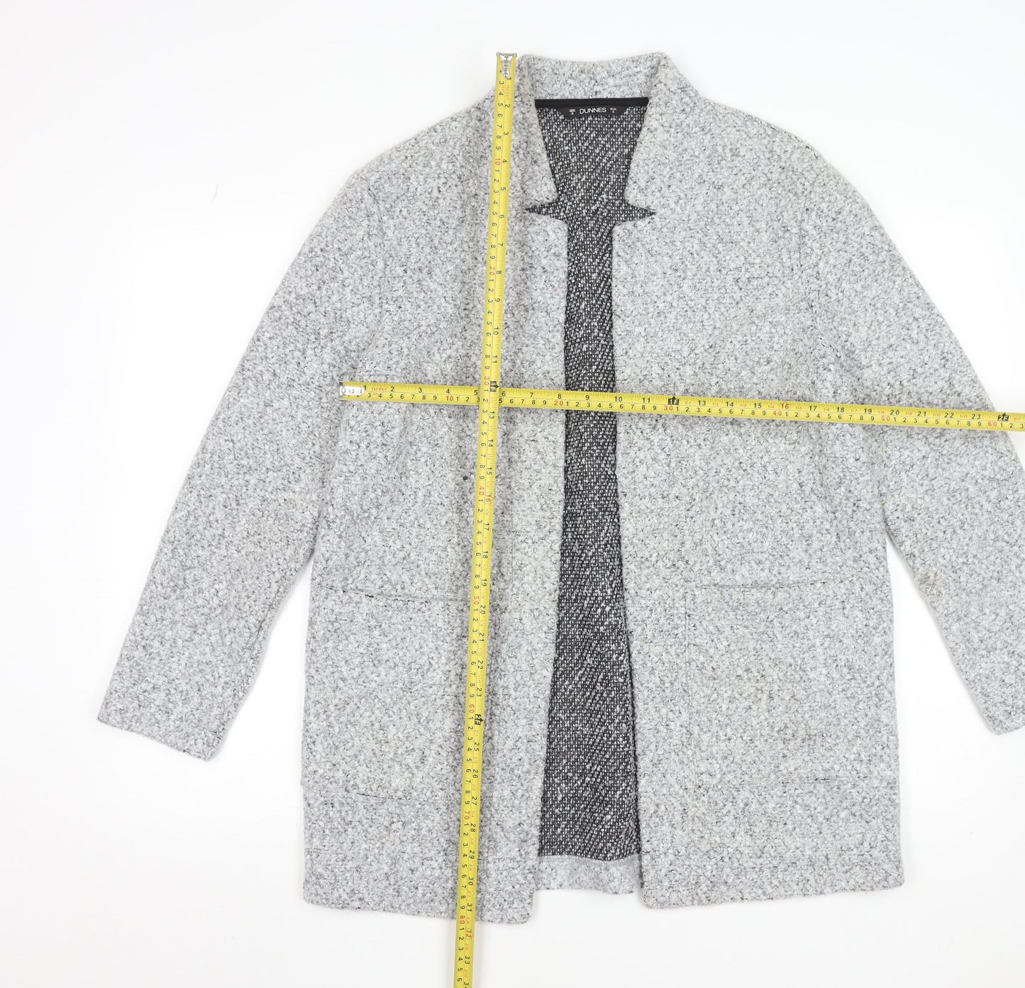 Womens UK Size S Dunnes Stores Grey Basic Jacket