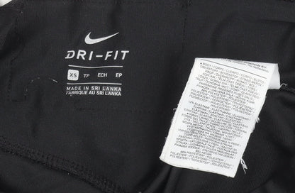 Nike Women's Black Dri-FIT 'Just Do It' Leggings XS