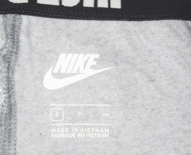 Nike Womens Grey Leggings Small Elastic Waist Slim Fit Activewear