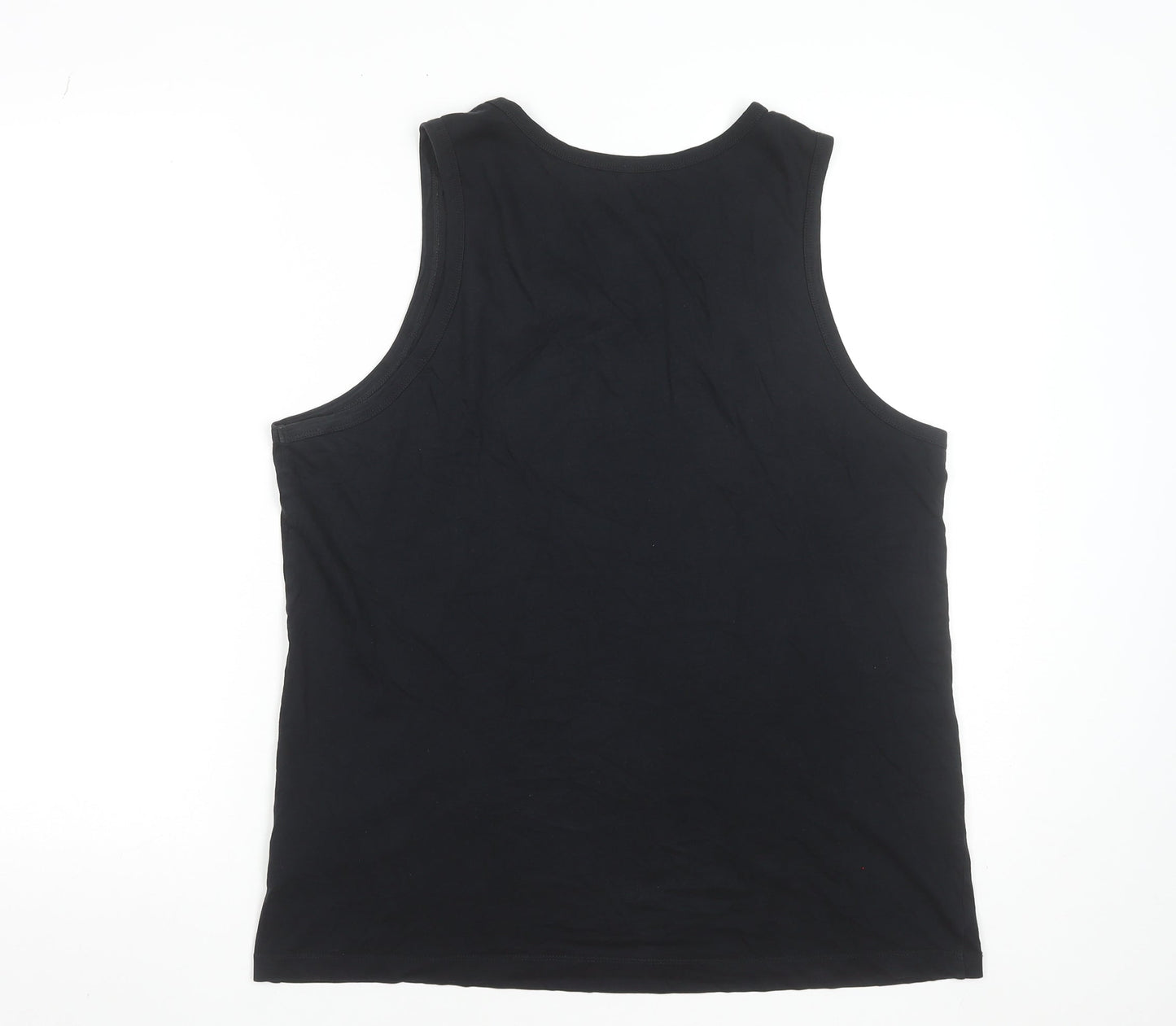 Nike Men’s Black Sleeveless T-Shirt M Regular Fit Cotton Jersey