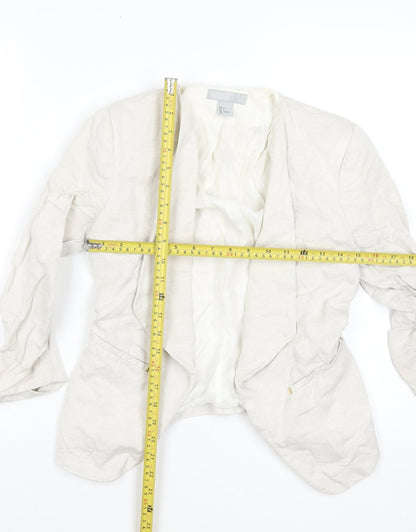 Womens UK Size 8 H&M Beige Basic Jacket