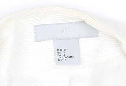 Womens UK Size 8 H&M Beige Basic Jacket