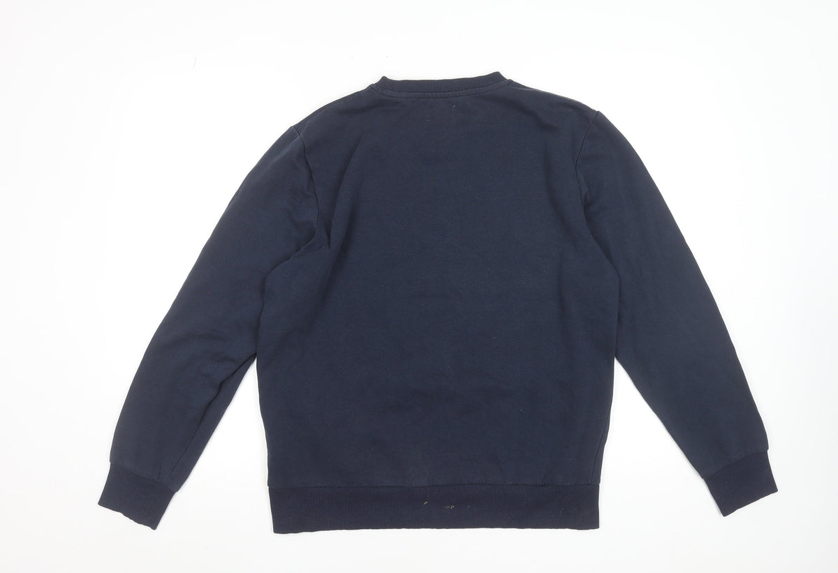 Mens UK Size M JACK & JONES Blue Pullover Sweatshirt