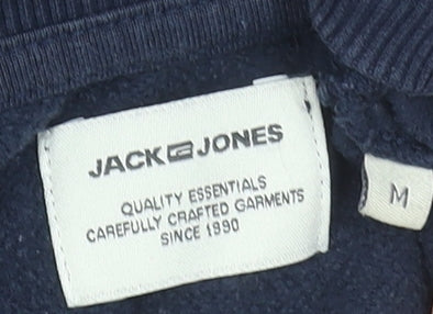 Mens UK Size M JACK & JONES Blue Pullover Sweatshirt