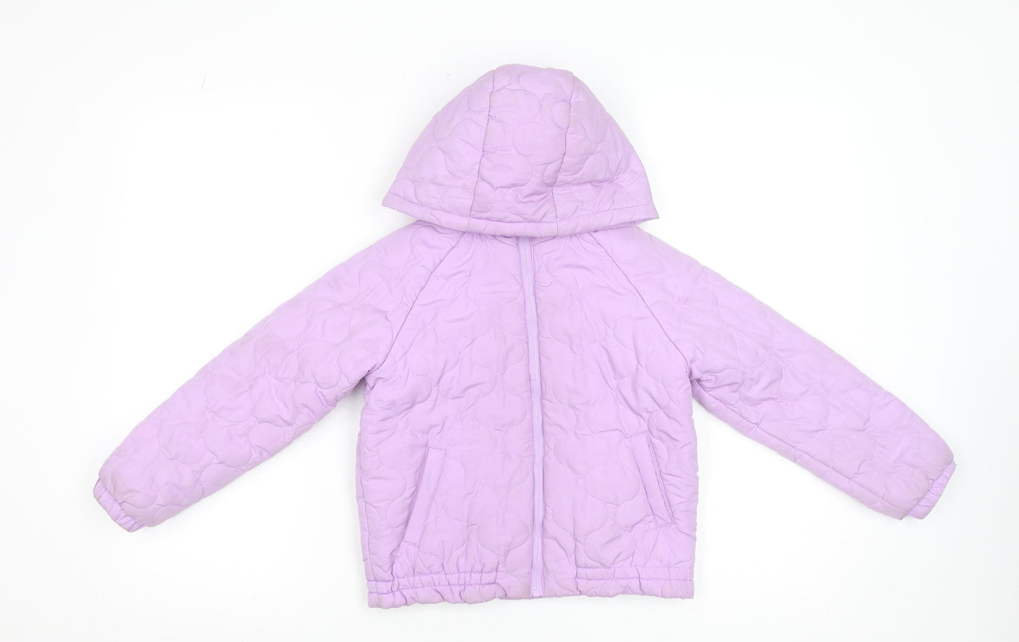 Girls UK Size 7-8 Years Dunnes Stores Purple Quilted Coat