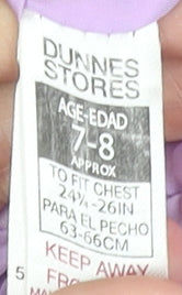 Girls UK Size 7-8 Years Dunnes Stores Purple Quilted Coat