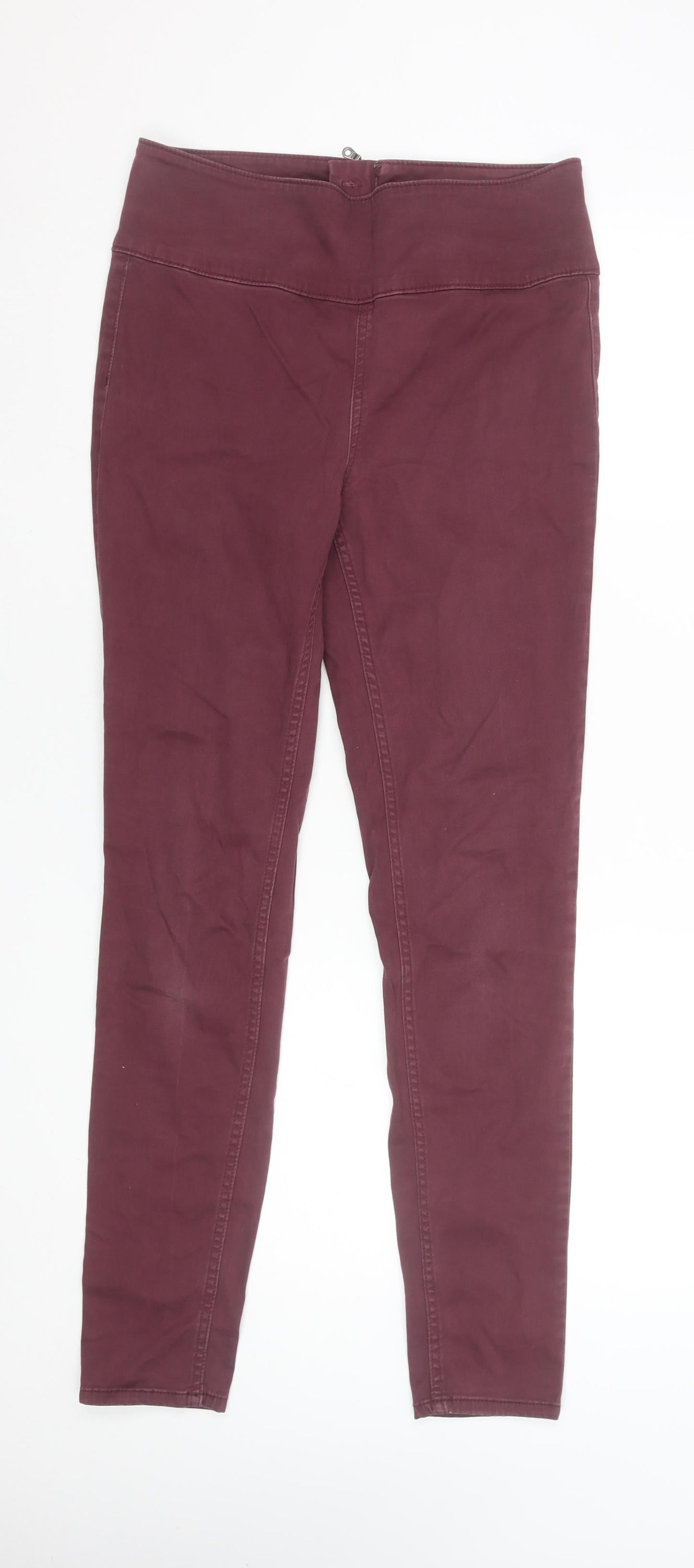 Womens UK Size M Pieces Slim Fit Jegging Purple Jeans