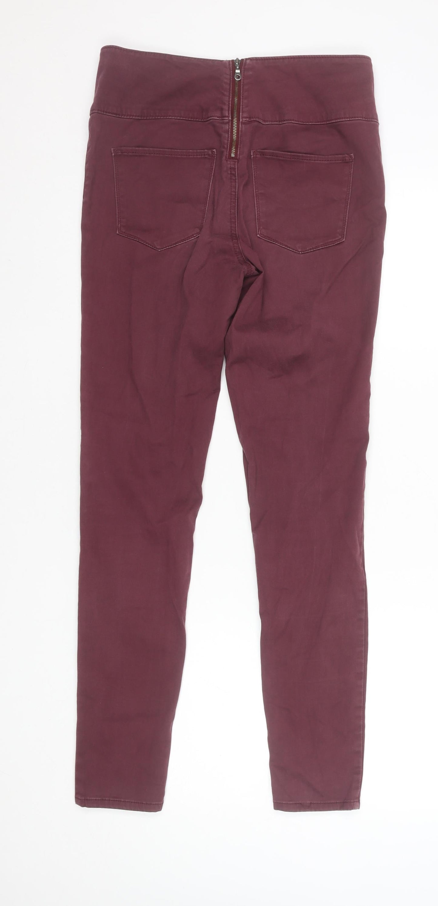 Womens UK Size M Pieces Slim Fit Jegging Purple Jeans