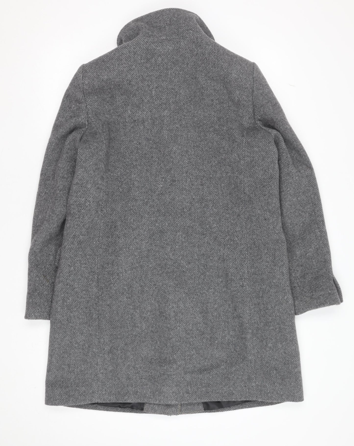 Womens UK Size 10 MNG Grey Overcoat