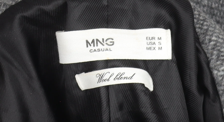Womens UK Size 10 MNG Grey Overcoat