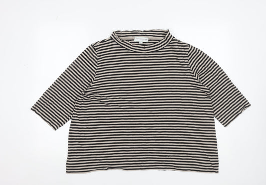 Womens UK Size L Carolyn Donnelly Black Basic T-Shirt