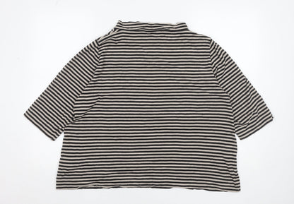 Womens UK Size L Carolyn Donnelly Black Basic T-Shirt