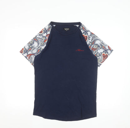 Mens UK Size M boohooMAN Blue  T-Shirt