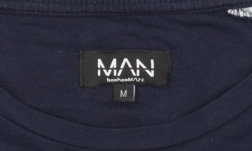 Mens UK Size M boohooMAN Blue  T-Shirt