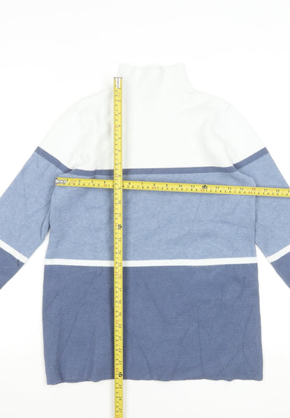 Womens UK Size S Jones New York Blue Basic Blouse